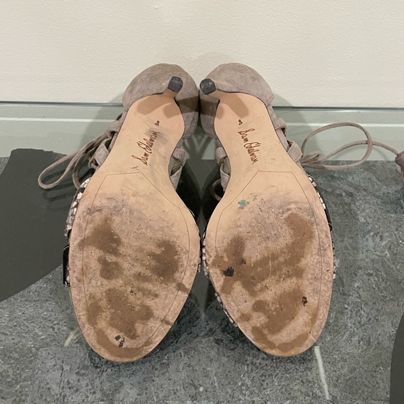 Sam Edelman Azela Tasseled Lace Up Sandals 8 - Picture 6 of 6